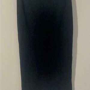 Pull & Bear Black Ribbed Knit Midi Skirt Elastic Waist Bodycon Size
Small